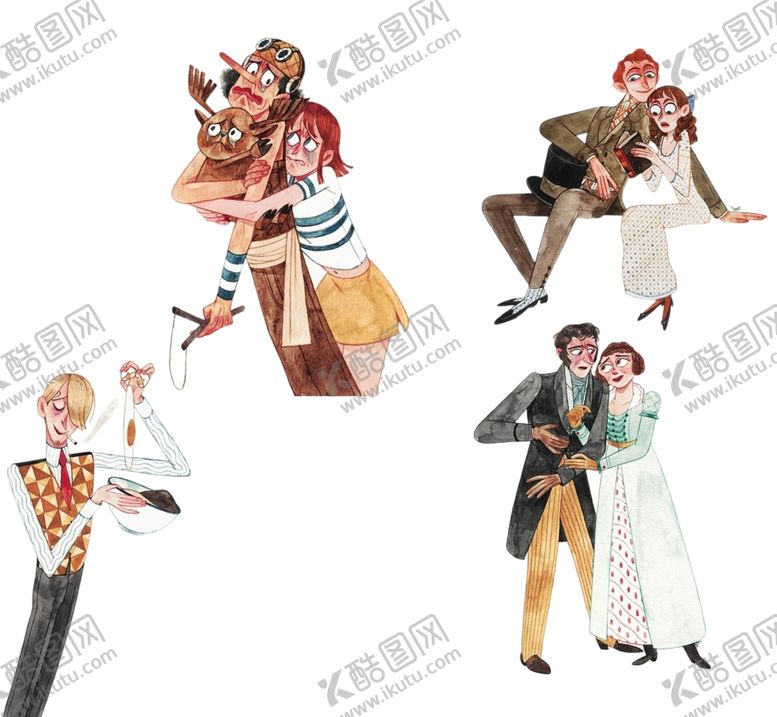 编号：43246601130826493426【酷图网】源文件下载-人物插画