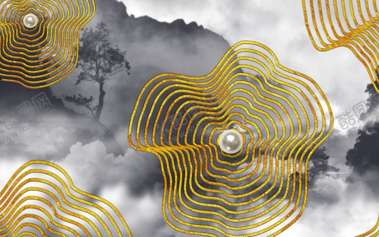 编号：13323409290822336730【酷图网】源文件下载-轻奢装饰画