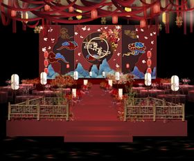 中式舞台戏曲表演场景