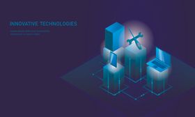 科技感信息技术图案