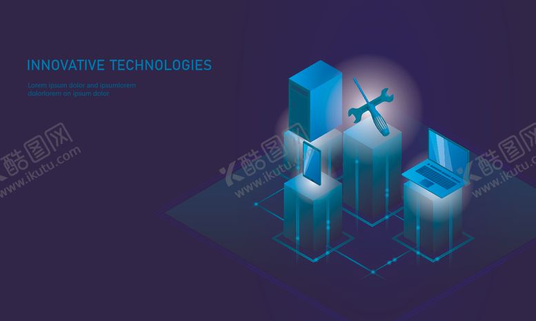 编号：68152310311434551900【酷图网】源文件下载-科技感信息技术图案