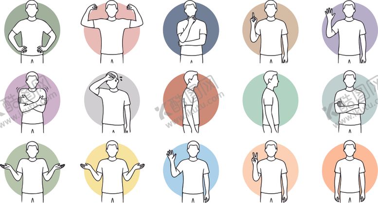 编号：89459004040801192491【酷图网】源文件下载-卡通人物插画