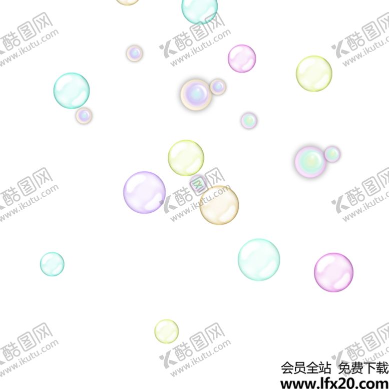 编号：13676110070114376006【酷图网】源文件下载-彩色透明肥皂泡气泡水泡泡泡元素