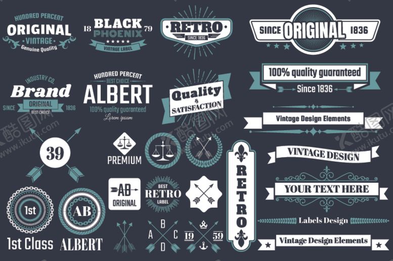 编号：44500409291903117096【酷图网】源文件下载-复古徽标