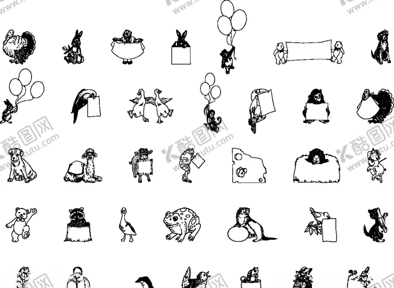 编号：61249010081059099063【酷图网】源文件下载-动物iconic图标