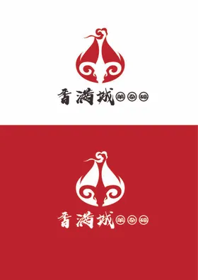 餐饮标识设计简约牛羊