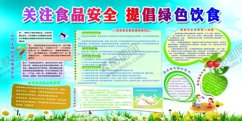编号：45769805180804541661【酷图网】源文件下载-食品安全展板