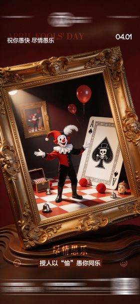 酒吧愚人节传统海报