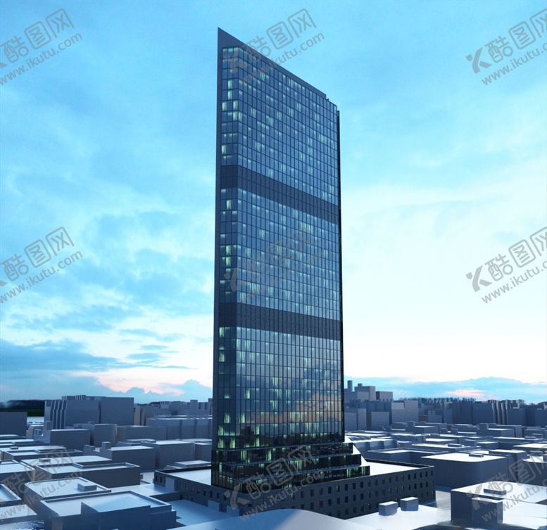 编号：69256710201516441927【酷图网】源文件下载-C4D模型大夏大楼建筑摩天大夏