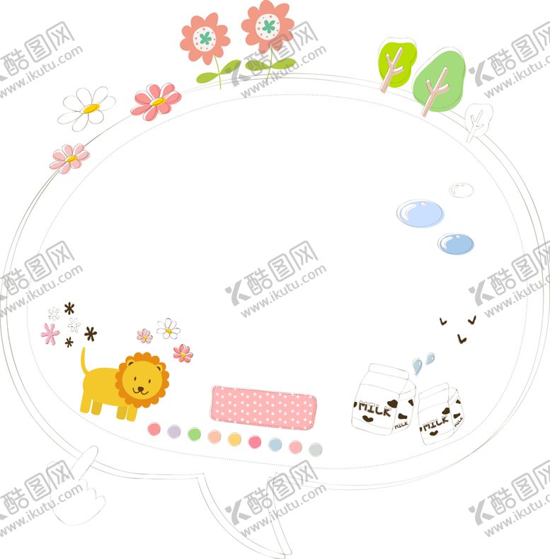 编号：77923310301406179270【酷图网】源文件下载-卡通边框简洁边框