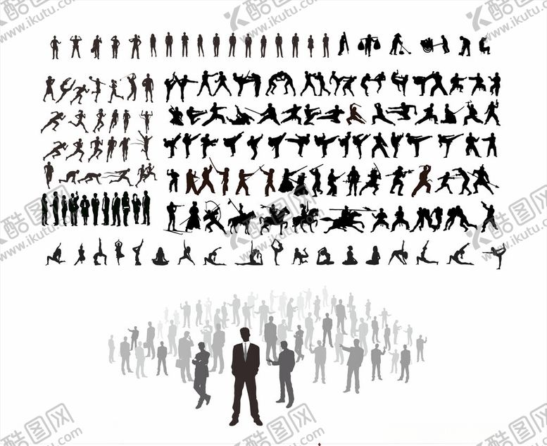 编号：80241002232218294840【酷图网】源文件下载-人物剪影