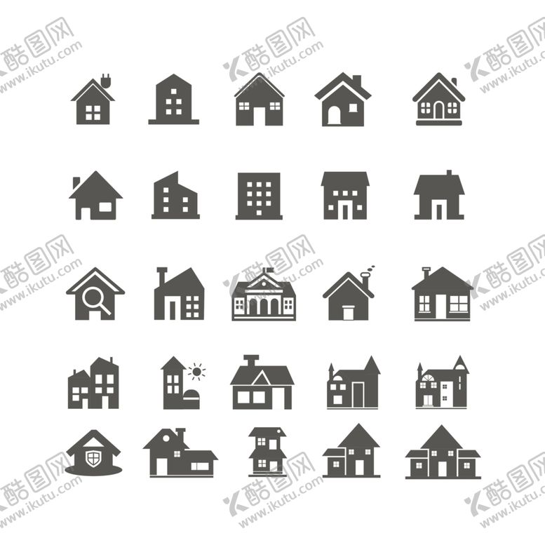 编号：88267209120416407676【酷图网】源文件下载-房子图标