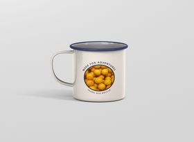 经典中型搪瓷茶杯水杯样机