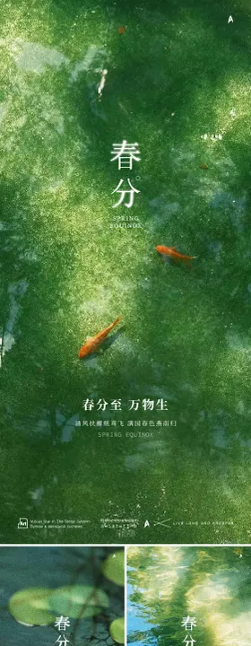 春分节气海报地产二十四清新