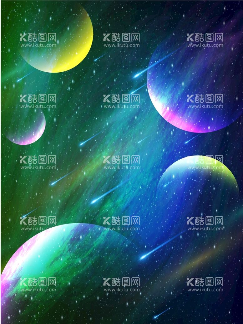 编号：23973711152112102762【酷图网】源文件下载-宇宙星空梦幻星体流星星空