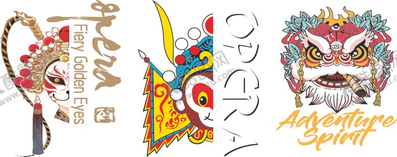 编号：13158512091059109704【酷图网】源文件下载-国潮三款