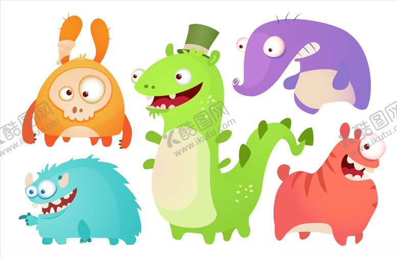 编号：31254110012200596874【酷图网】源文件下载-卡通怪兽