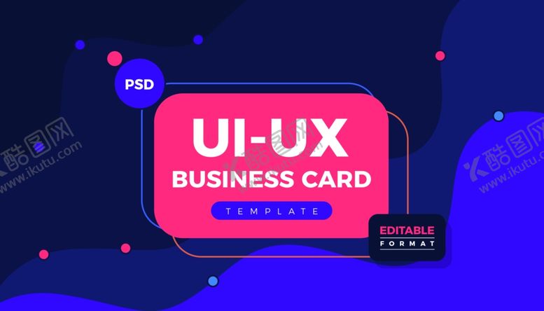 编号：35059909202347462284【酷图网】源文件下载-UI设计师名片正面