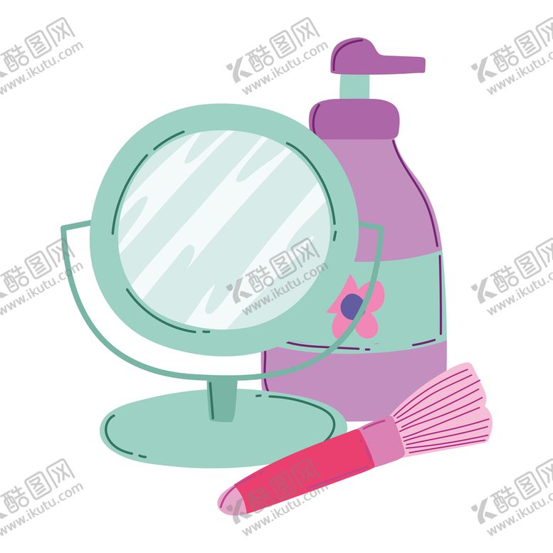 编号：27777710201911571633【酷图网】源文件下载-彩妆设计插画素材图片