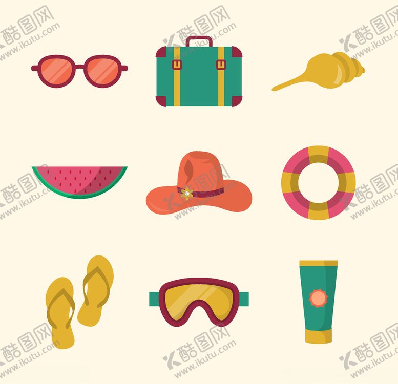 编号：45668009190513023339【酷图网】源文件下载-夏日元素