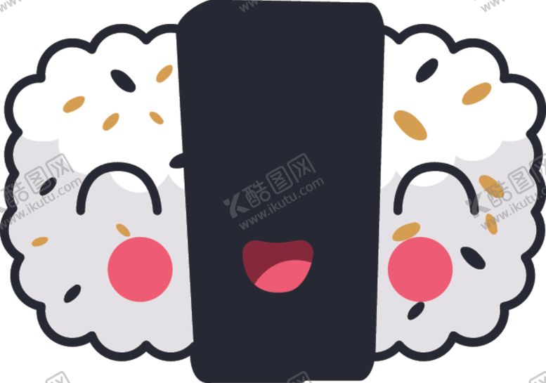 卡哇伊美食AI矢量图可爱AI设计素材