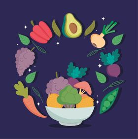 手绘蔬菜