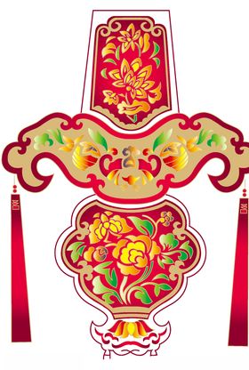 剪纸灯笼