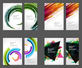 多彩创意几何图形海报设计