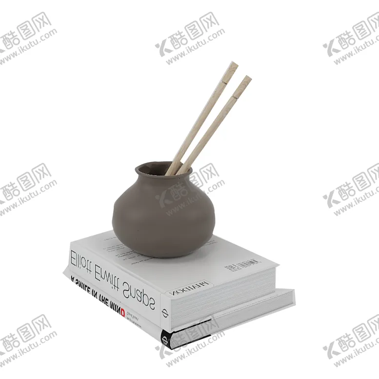 编号：57177706250421013431【酷图网】源文件下载-书本香薰卧室家具家居装饰素材