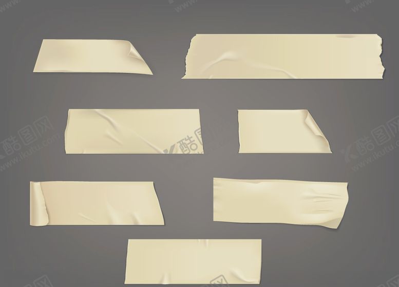 编号：66642009221515399926【酷图网】源文件下载-切片粘胶带元素