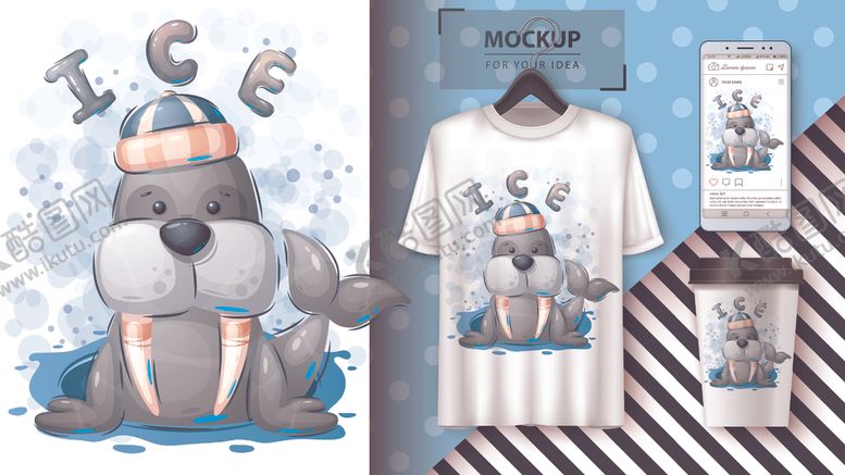 编号：53699110070004553907【酷图网】源文件下载-卡通动物图案