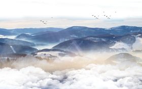 中式抽象山水