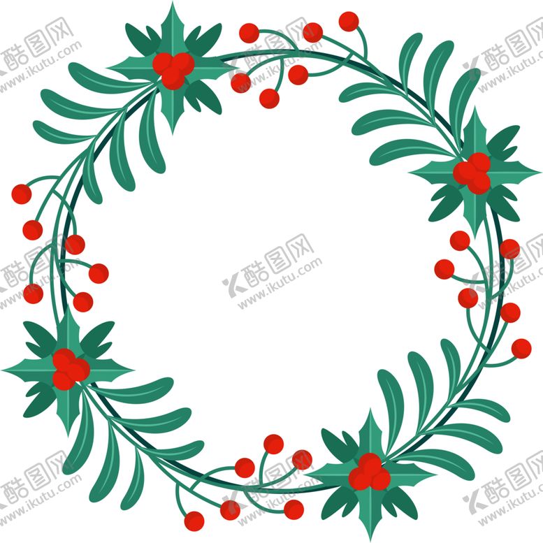 编号：51540812161043215050【酷图网】源文件下载-圣诞花环
