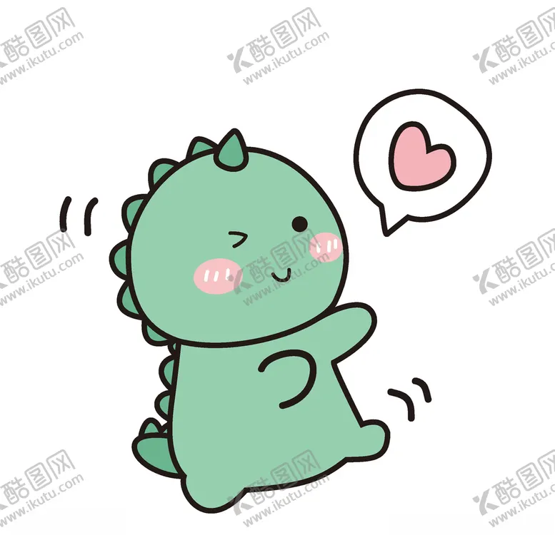编号：63658205131505484941【酷图网】源文件下载-卡通小恐龙