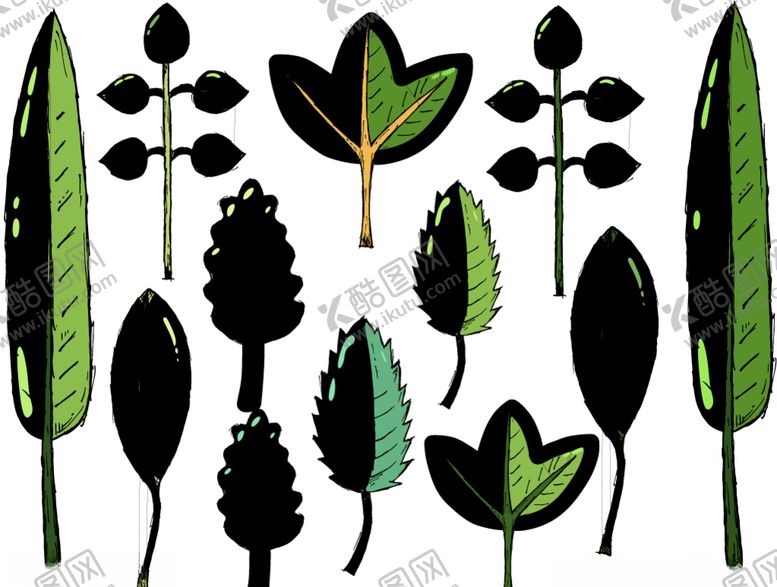 编号：81555505150826121730【酷图网】源文件下载-矢量卡通植物