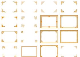 欧式方边框