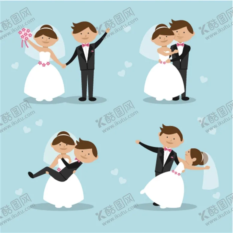 编号：96994601280403409342【酷图网】源文件下载-卡通婚礼