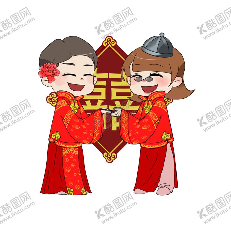 编号：52624210100602426859【酷图网】源文件下载-新郎新娘