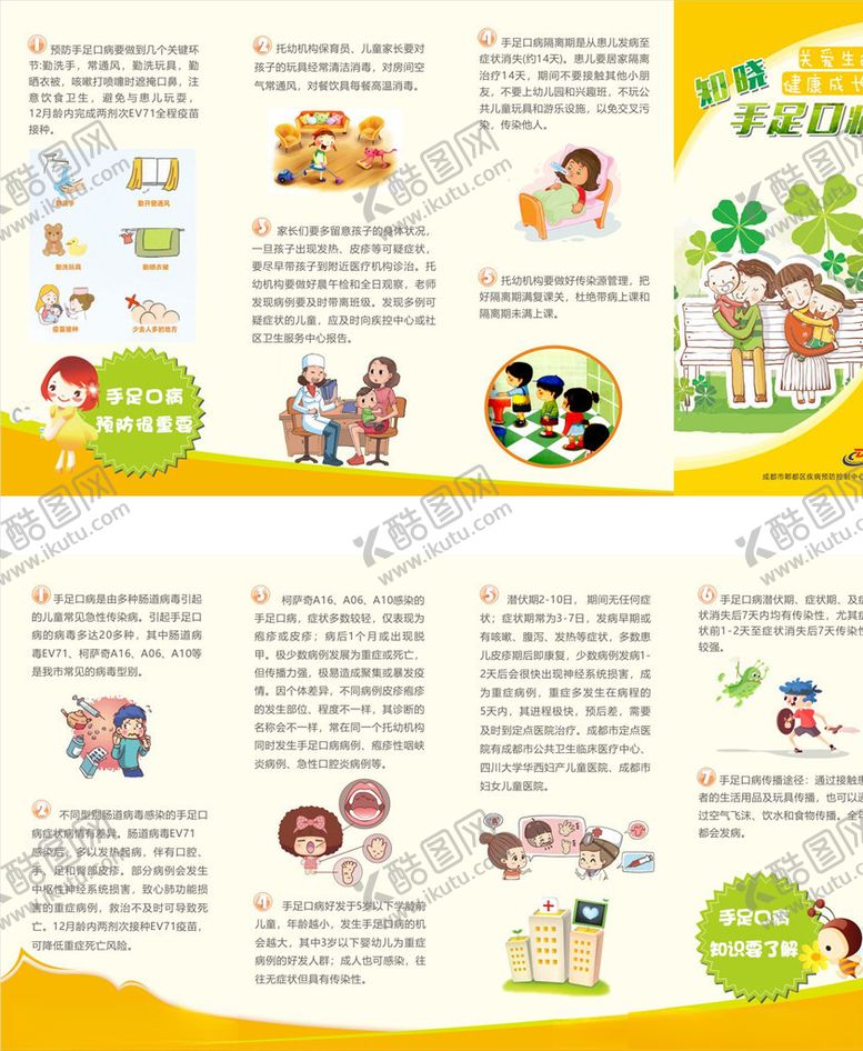 编号：98898604121531555663【酷图网】源文件下载-手足口病折页