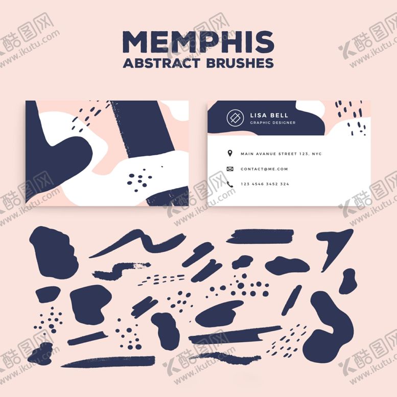 编号：56077610031900107101【酷图网】源文件下载-抽象笔触装饰背景素材