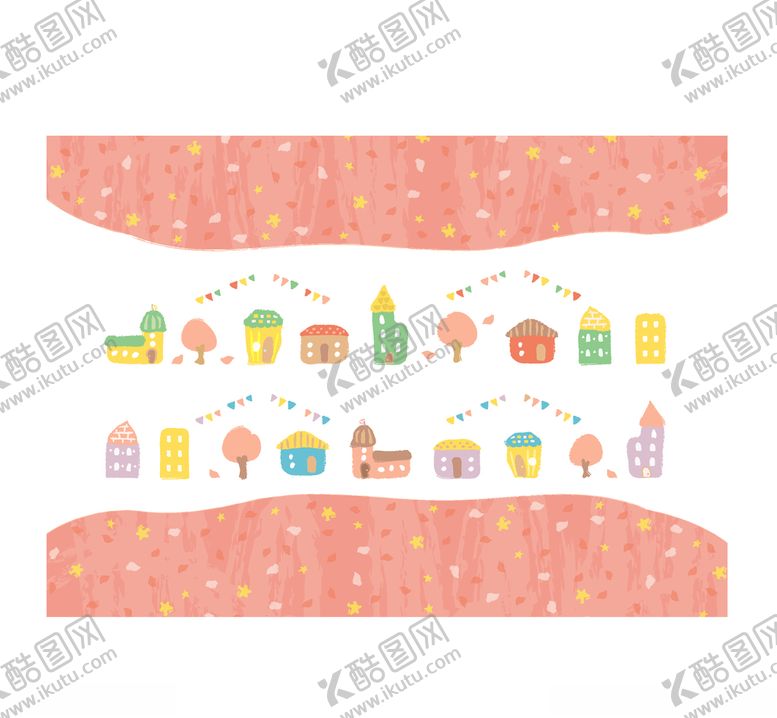 编号：35841910270832198342【酷图网】源文件下载-小房子创意卡通背景