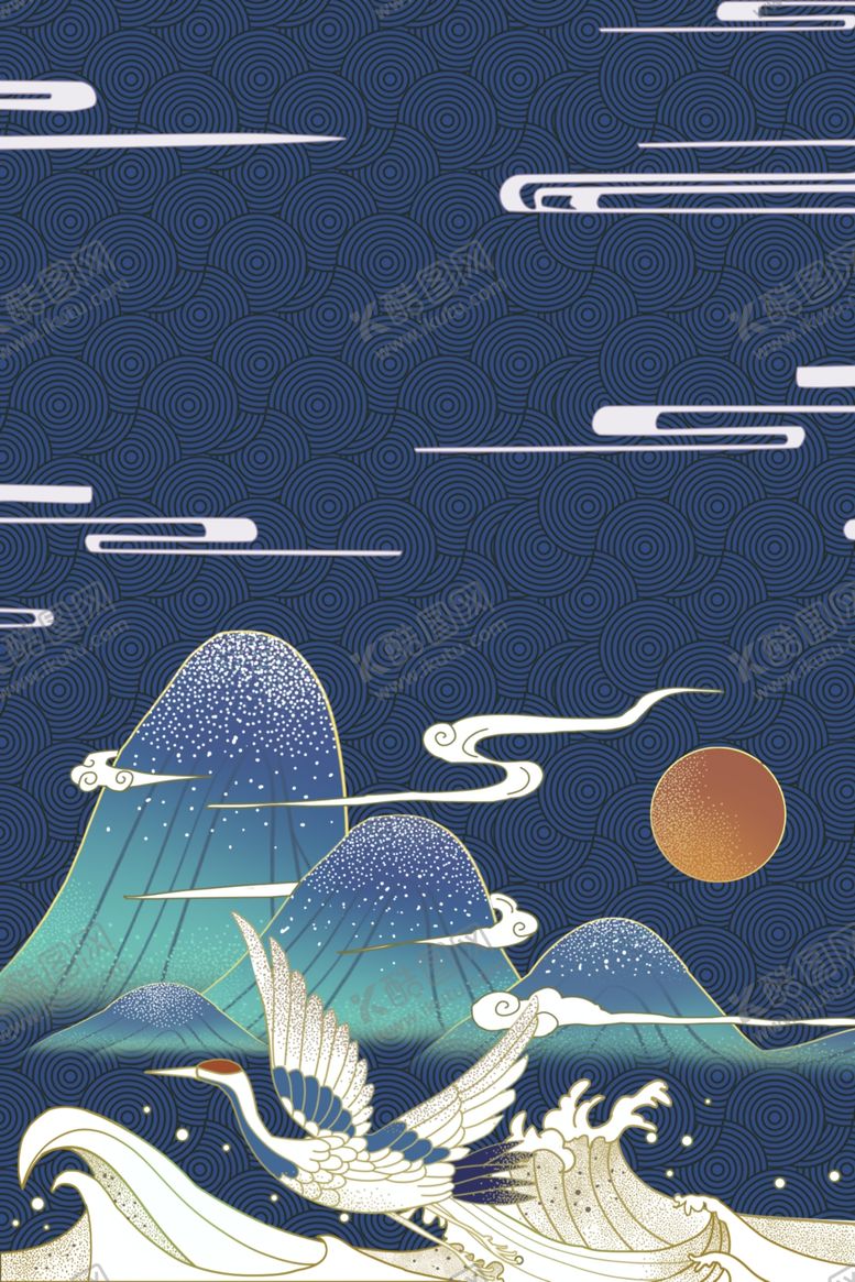 编号：50272207031826256548【酷图网】源文件下载-中国风国潮背景插画