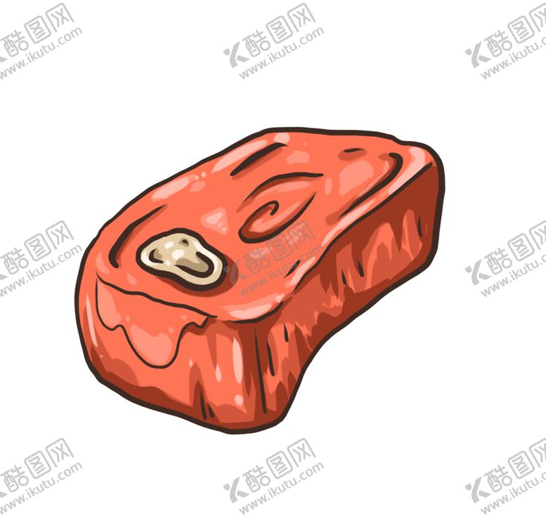 编号：68209811031216434085【酷图网】源文件下载-肉排烤肉插画
