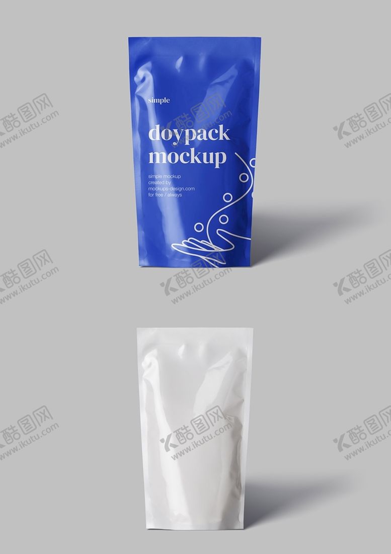 编号：38971209131750430635【酷图网】源文件下载-站立包装袋PSD样机VI设计