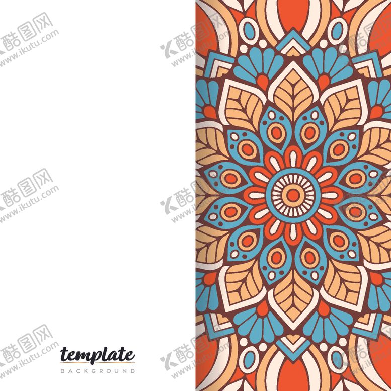 编号：91886010302211395420【酷图网】源文件下载-曼陀罗花纹