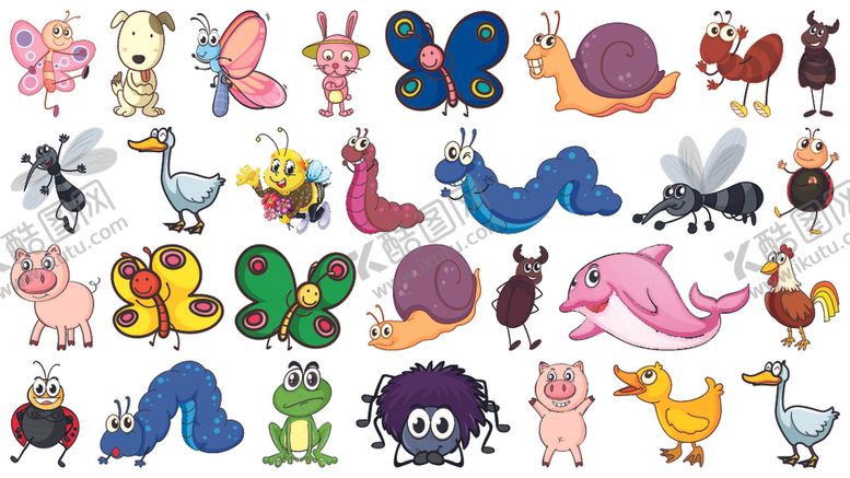 编号：61544009210301082195【酷图网】源文件下载-矢量动物素材