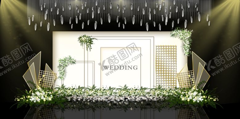 编号：34445009220153124646【酷图网】源文件下载-森系高端几何婚礼