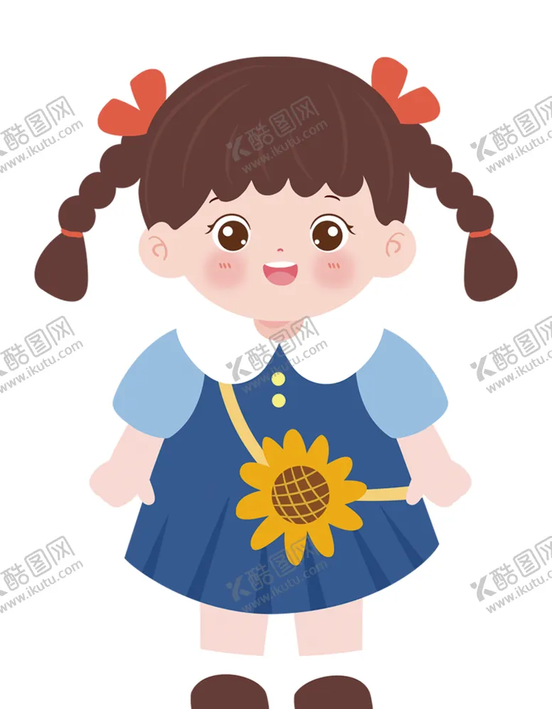 编号：12954202041152413435【酷图网】源文件下载-卡通女孩