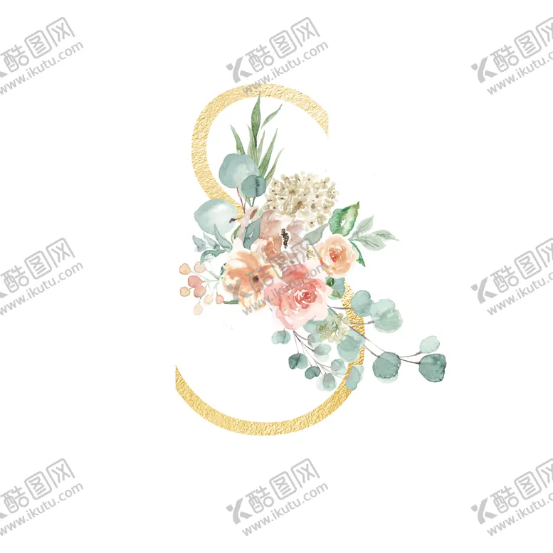 编号：56841812131103584038【酷图网】源文件下载-花卉字母