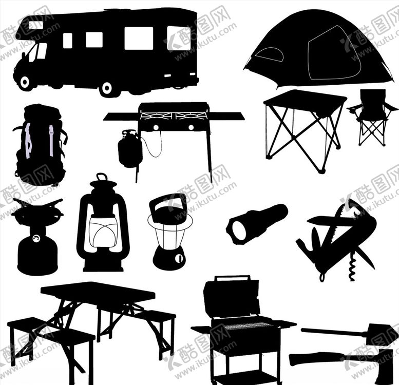 编号：53276309260325534421【酷图网】源文件下载-露营工具